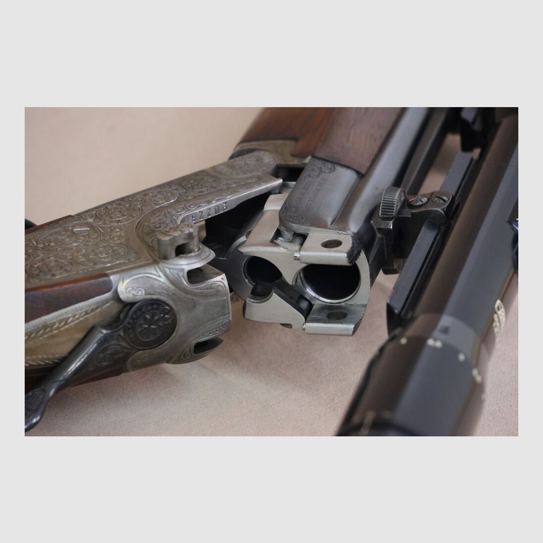 Merkel double-barreled shotgun with side locks // left-handed stock // DBL