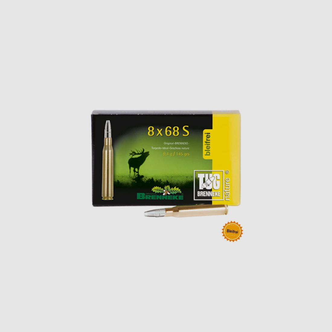 Brenneke 8x68 S 150GR TUG nature+ 20 cartridges