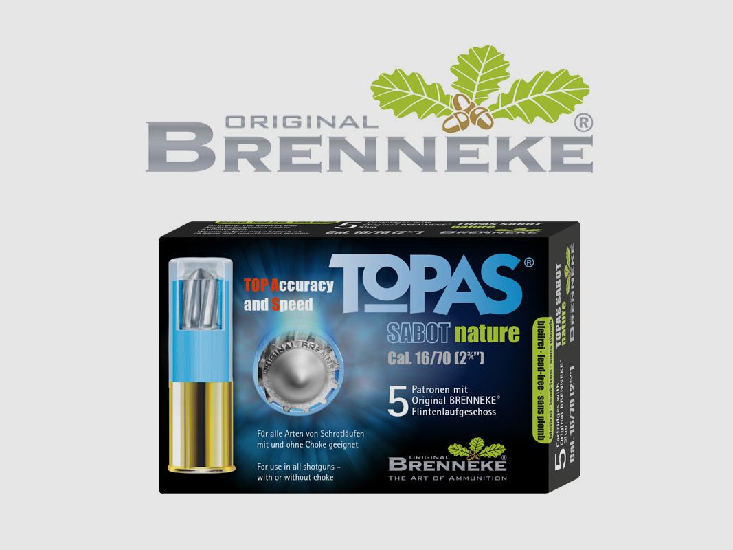 Brenneke TOPAS® Sabot nature .16/70 17g 5 nabojów