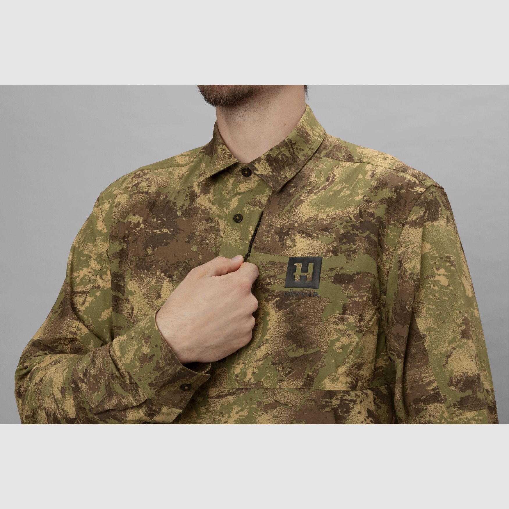 Härkila Deer Stalker Camo Shirt, langarm - AXIS MSP®Forest, Bild 3 von 7