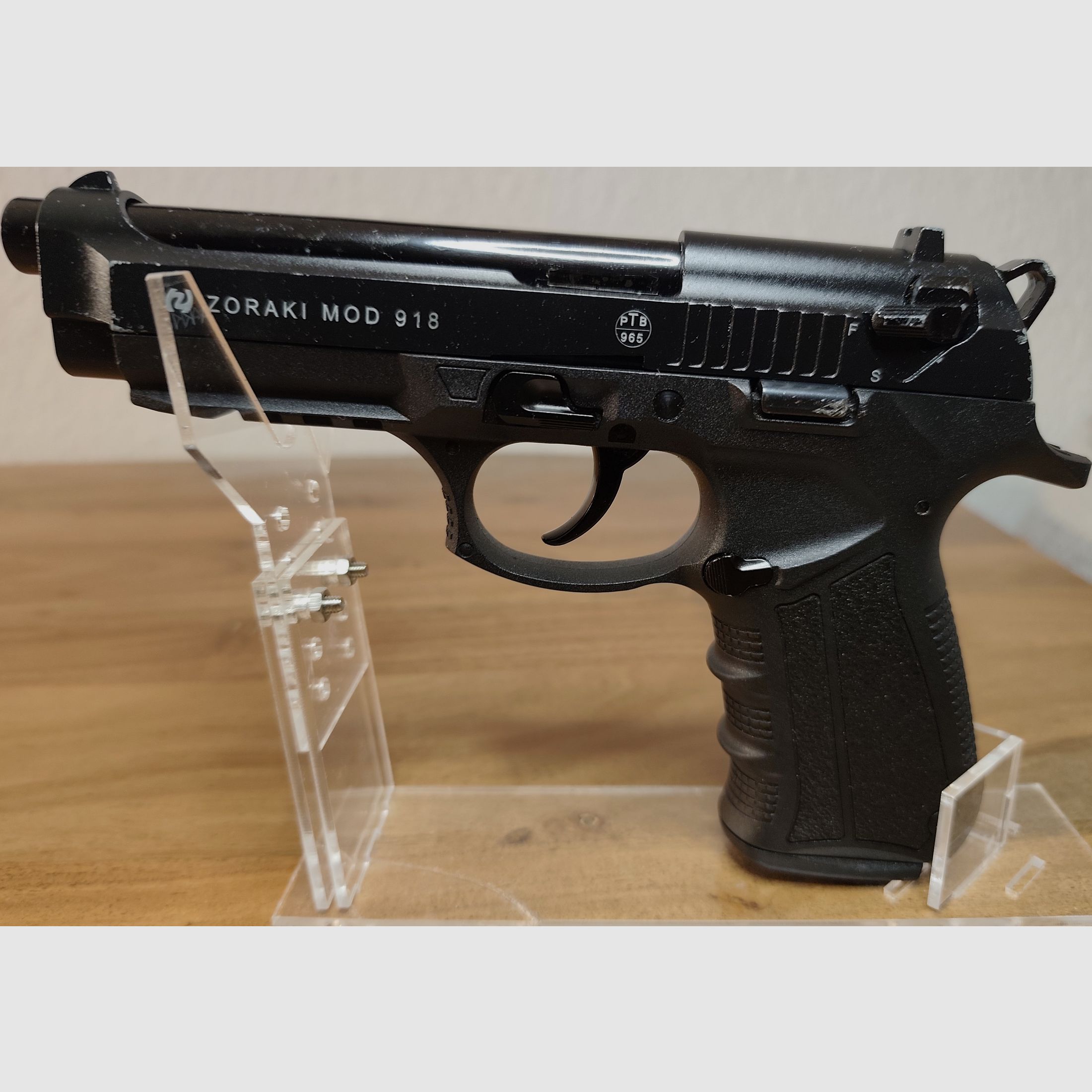 Zoraki 918 Kaliber 9mm P.AK. PTB 965 OVP + Munition