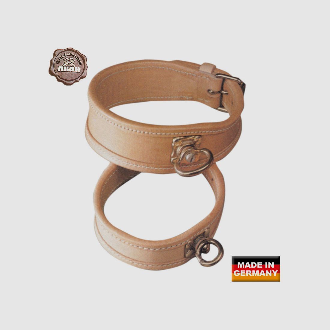 AKAH welding collar made of fahl leather