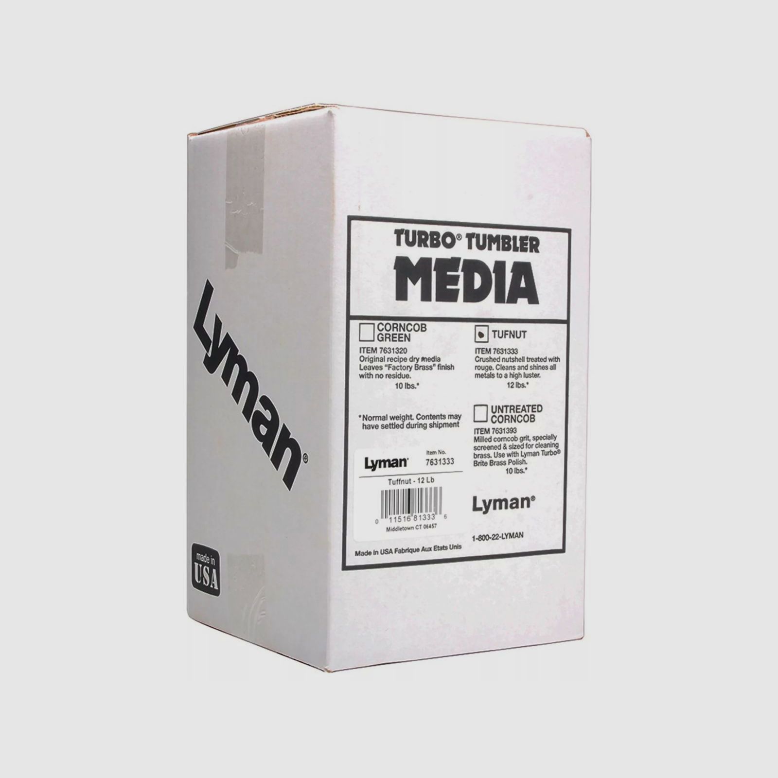 Lyman Turbo Media Nussgranulat, unbehandelt 12lbs / 5440g