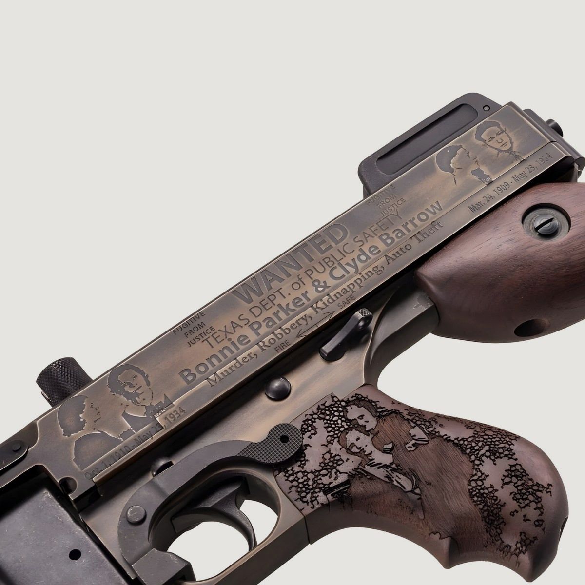 Thompson 1927A1 Custom 18'' - Bonnie And Clyde - T150DC6, imagen 9 de 19
