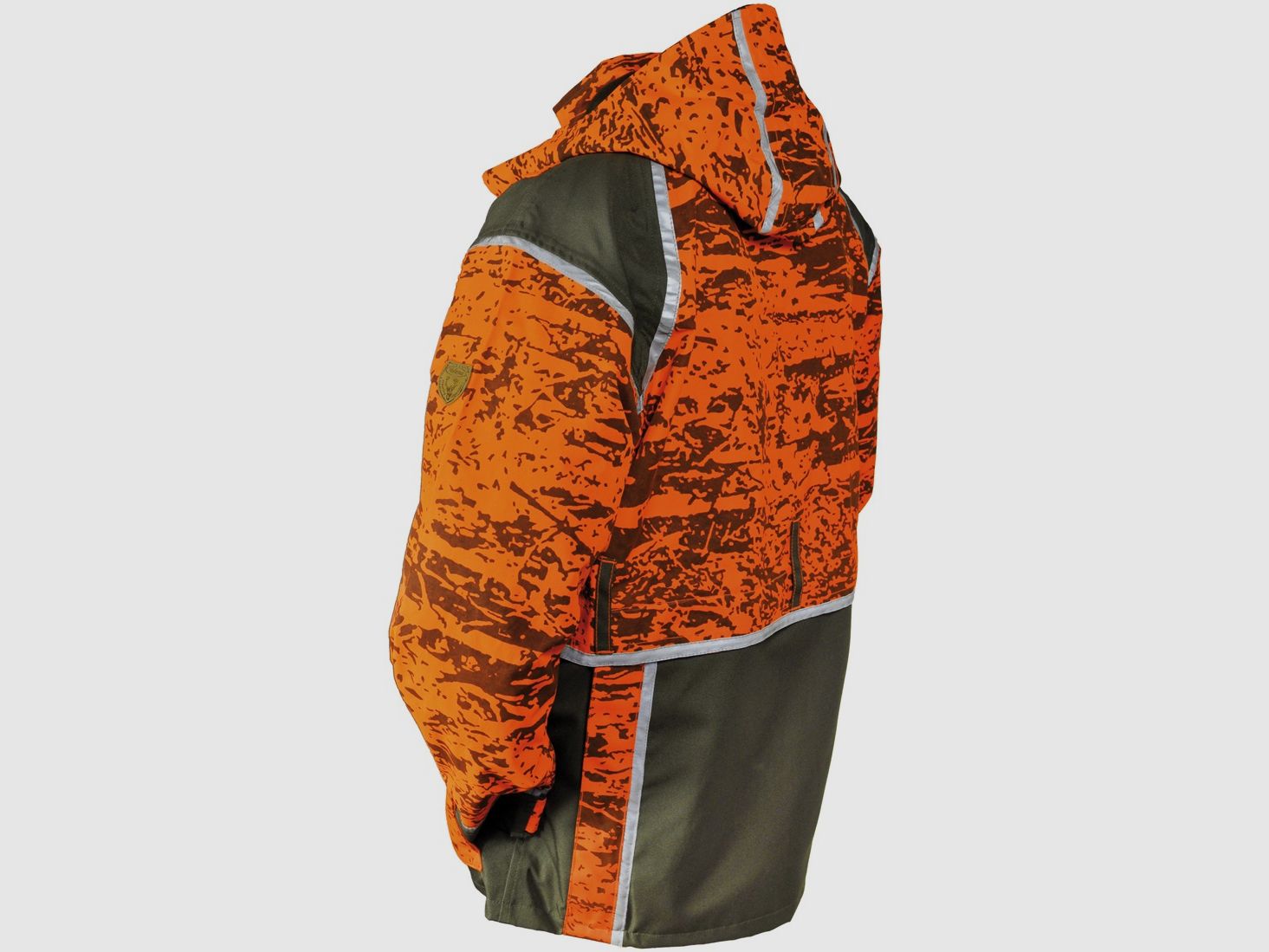 Dog handler jacket - driven hunt - orange/camouflage
