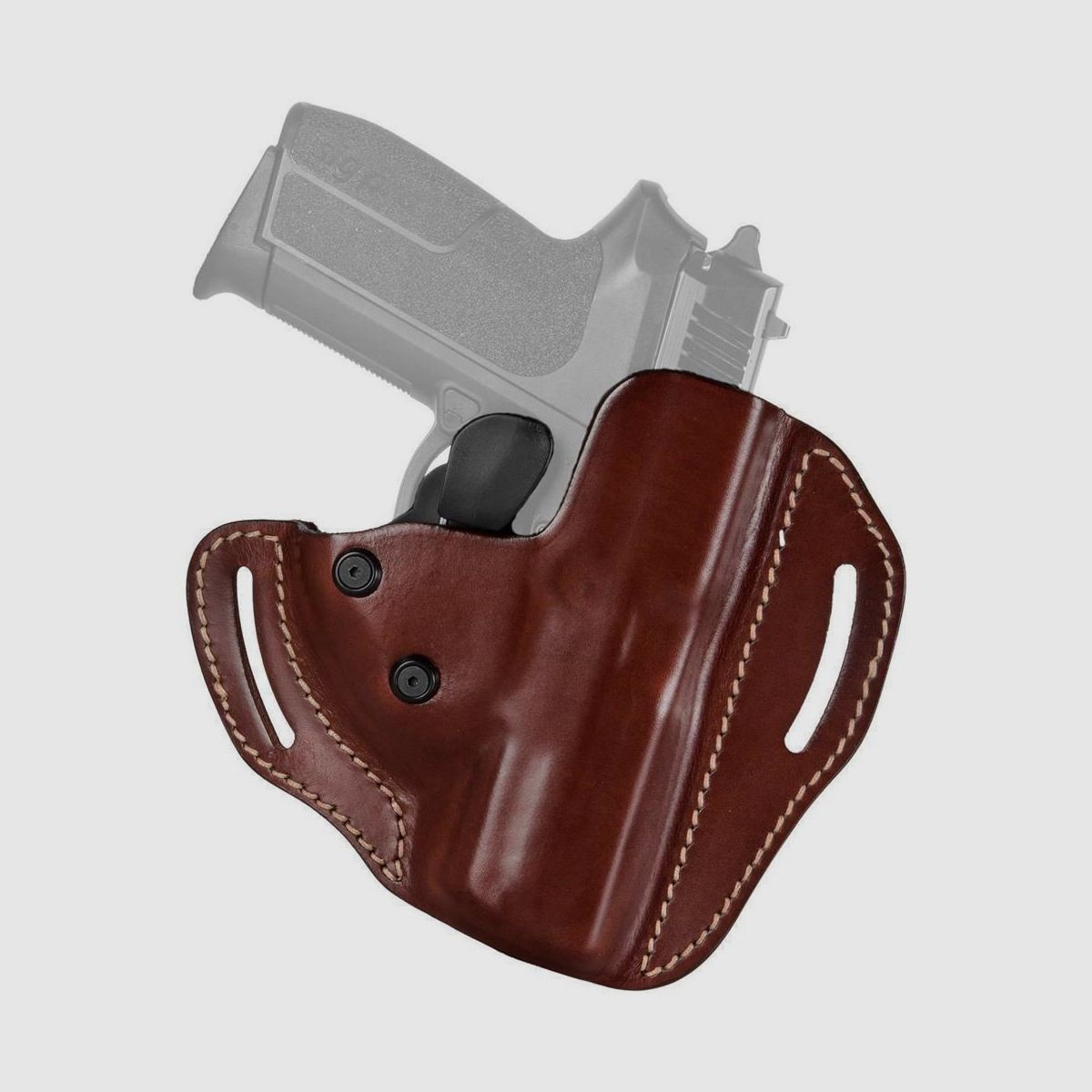Lederholster SECURITY LOCK Glock 17/22/31/37 Braun Linkshänder