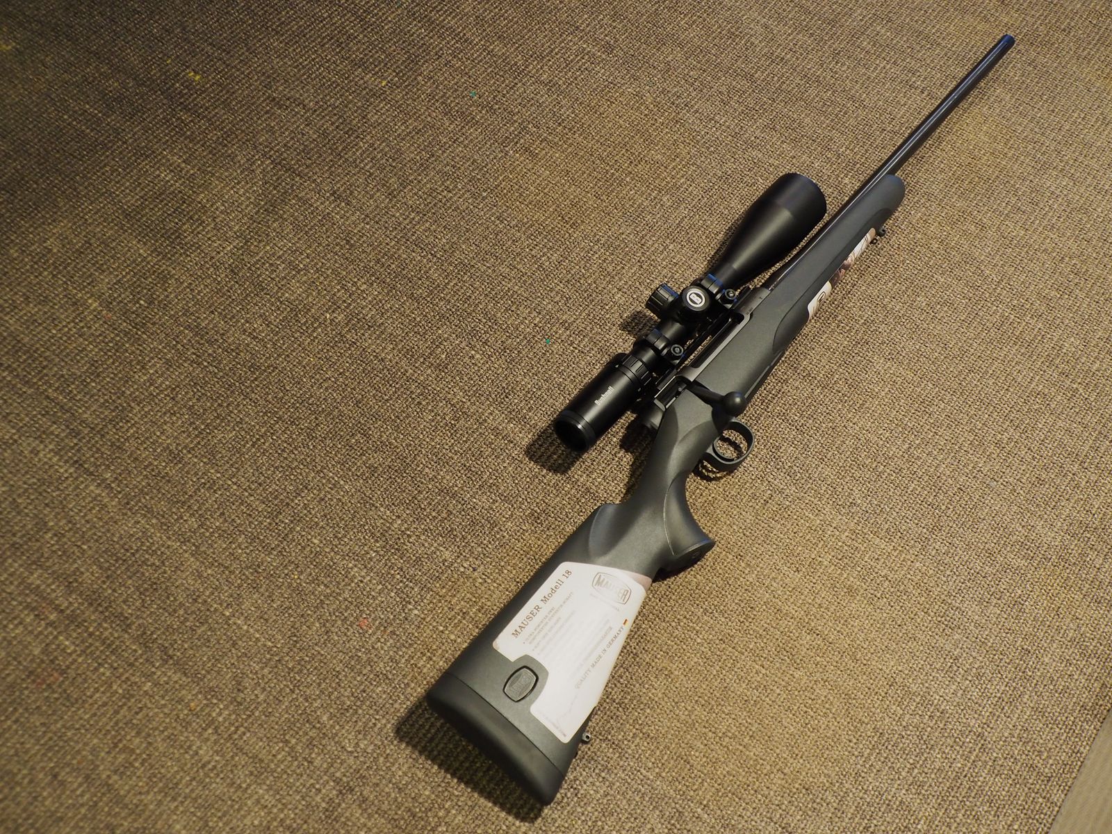 Sehr schöne Mauser, Modell 18, Kaliber 8x 57 IS mit Zielfernrohr Bushnell Prime 3-12x56, Neu 2022 gekauft, ungebraucht!