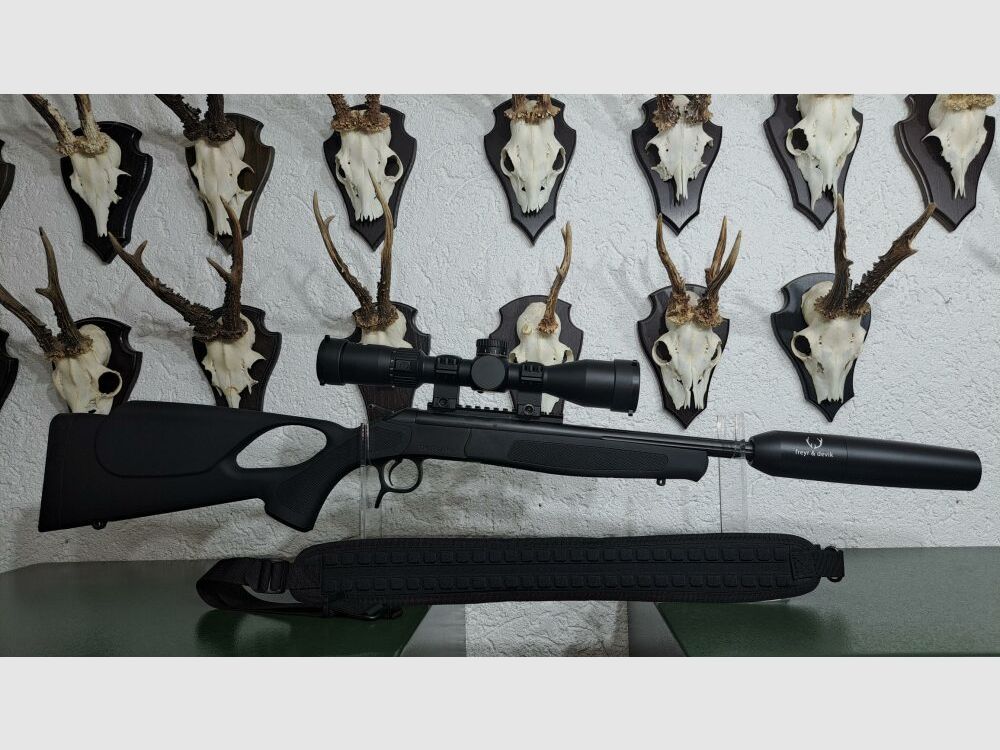 BERGARA Bergara TD 13 Lochschaft Schwarz + Zielfernrohr + Schalldämpfer