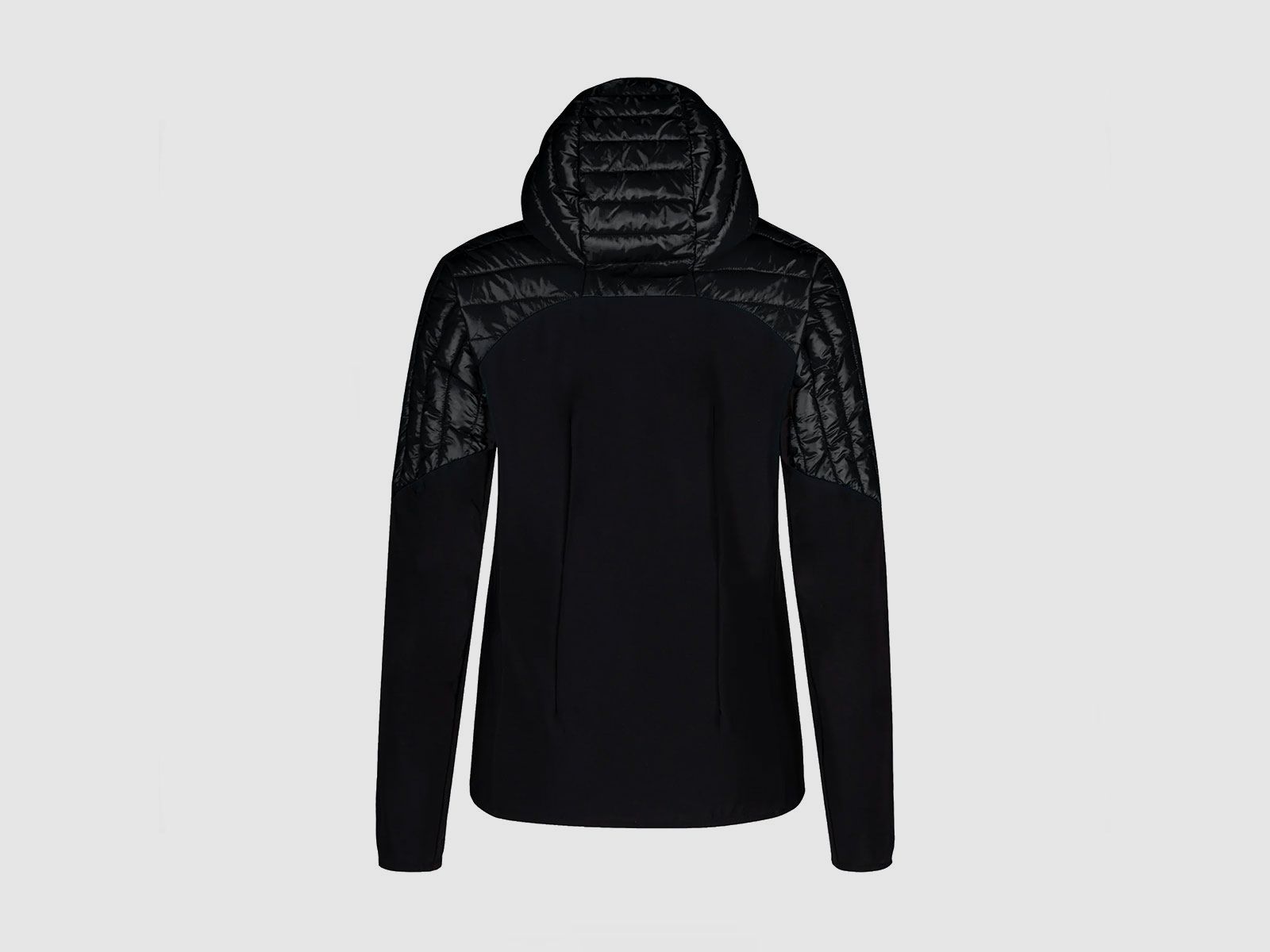 JACK – MONTURA -DAMES – PEAK HYBRID HOODED JACKET DAMES. Zwart, afbeelding 2 van 3