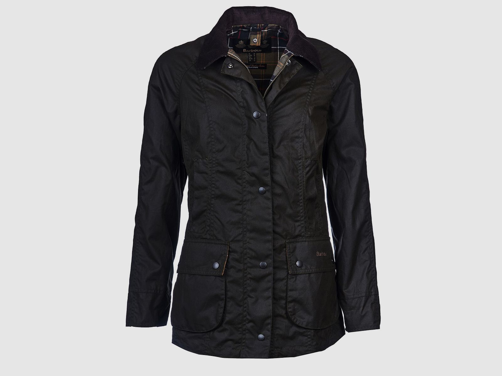 Barbour Classic Beadnell Jacke Damen Olivgrün 36