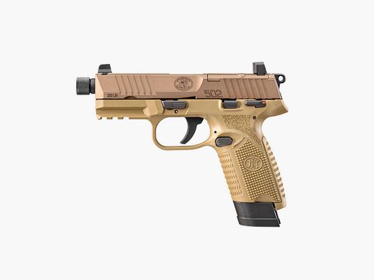 PISTOLET FN 502 TACTICAL FDE CAL.22LR