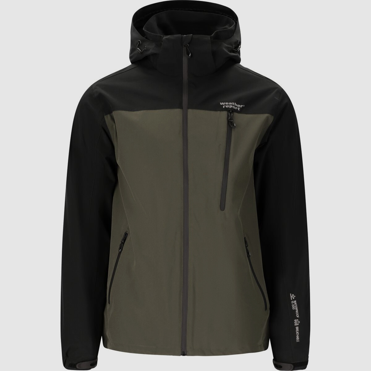Weather Report Delton AWG Jacke W-Pro 15000 Schwarz/Grau Grün Herren - 4XL
