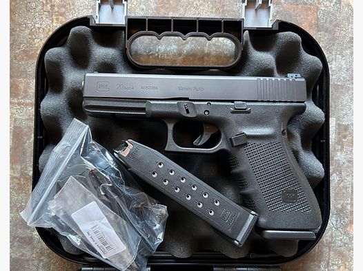 GLOCK 20 PISTOLE GEN4 KALIBER .10 MM NEU & ungeschossen