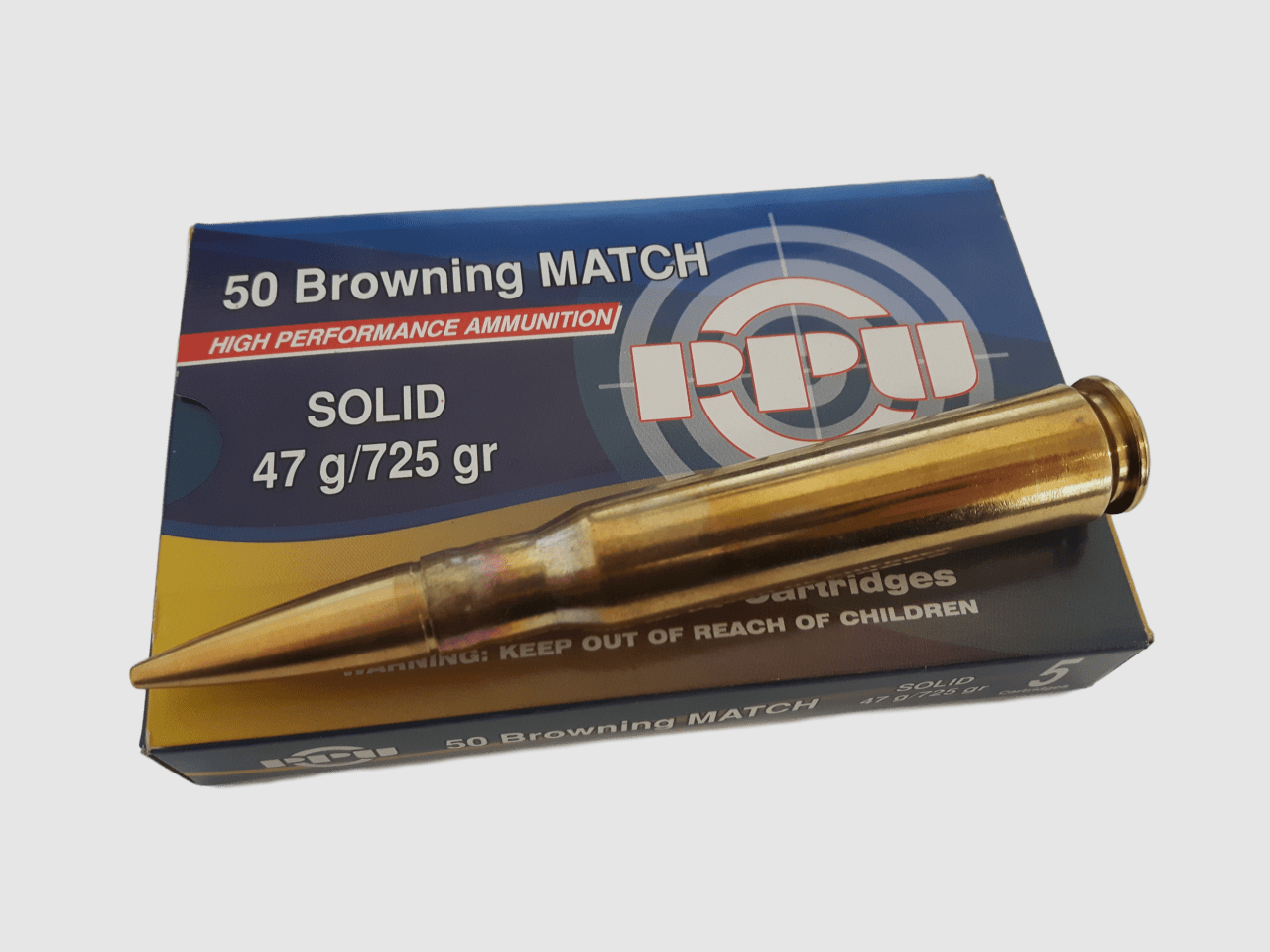 PRVI/PPU .50 BMG Solid Match 725 gr. -5 Stk