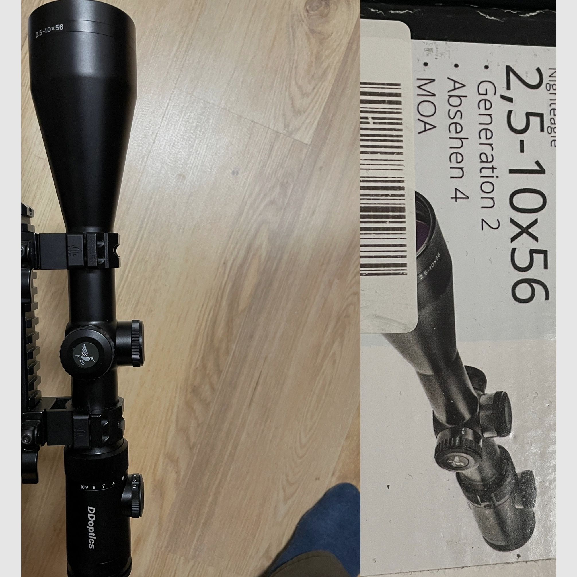 DDoptics Zieloptik Nachtfalke Gen.2 2,5-10x56 A4N MOA