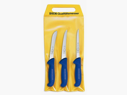 Dick Ergogrip Messer-Set 3-Teilig Blau