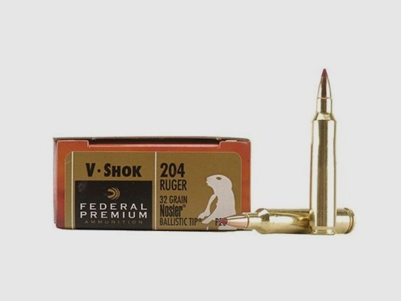 Federal Premium Varmint & Predator Nosler Ballistic Tip .204 Ruger 32GR 20 Patronen