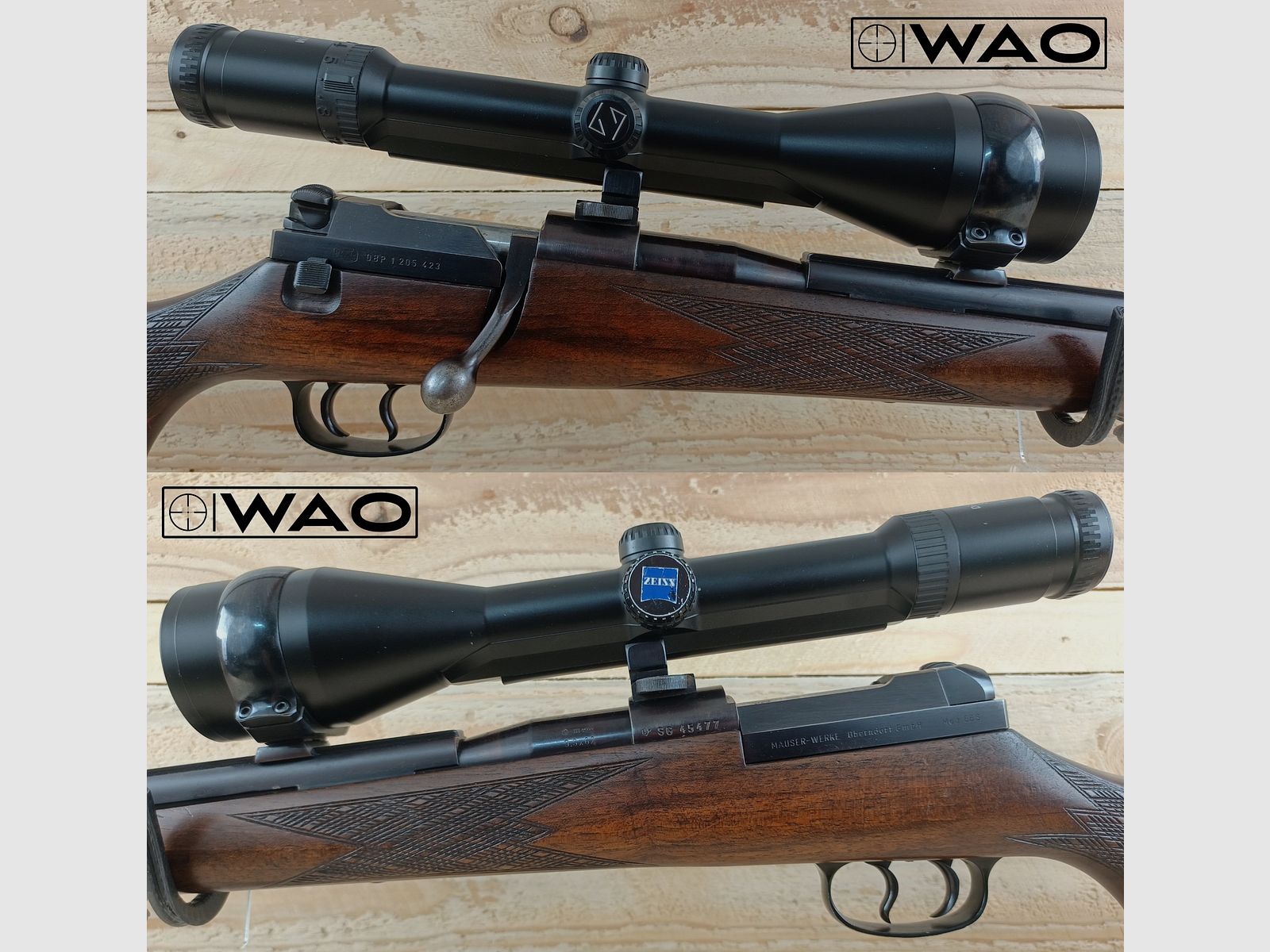 Mauser Mod. 66S, Mauser 66S, cal. 9.3x62 *with Zeiss Diavari & illuminated reticle*