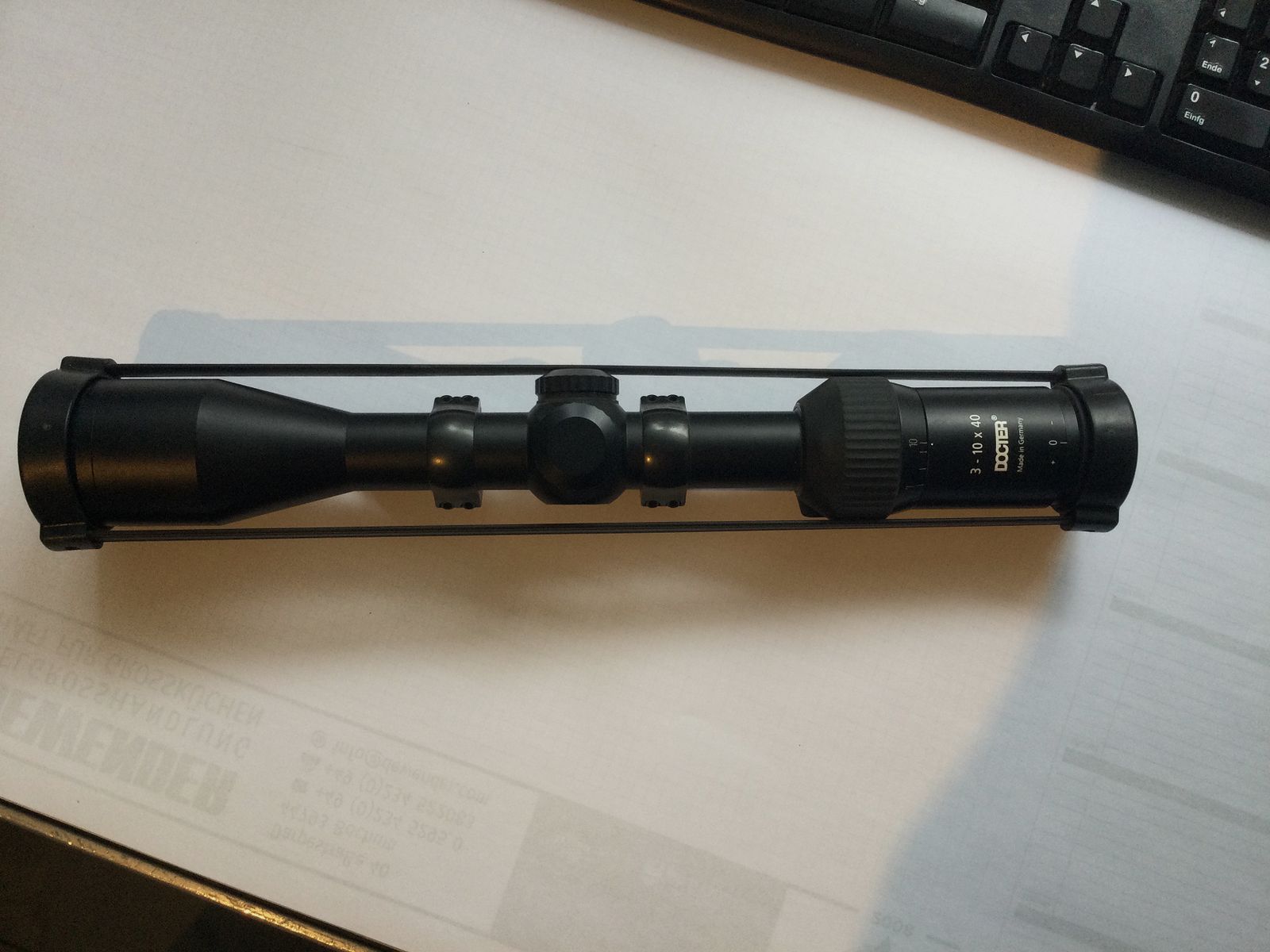 Zielfernrohr, Docter, Gebraucht aus Nachlass. 3-10x40