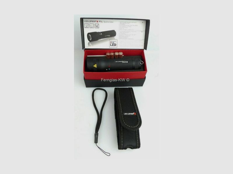 Ledlenser Taschenlampe P7 QC Geschenk BOX mit Tasche, Schlaufe und Batterien
