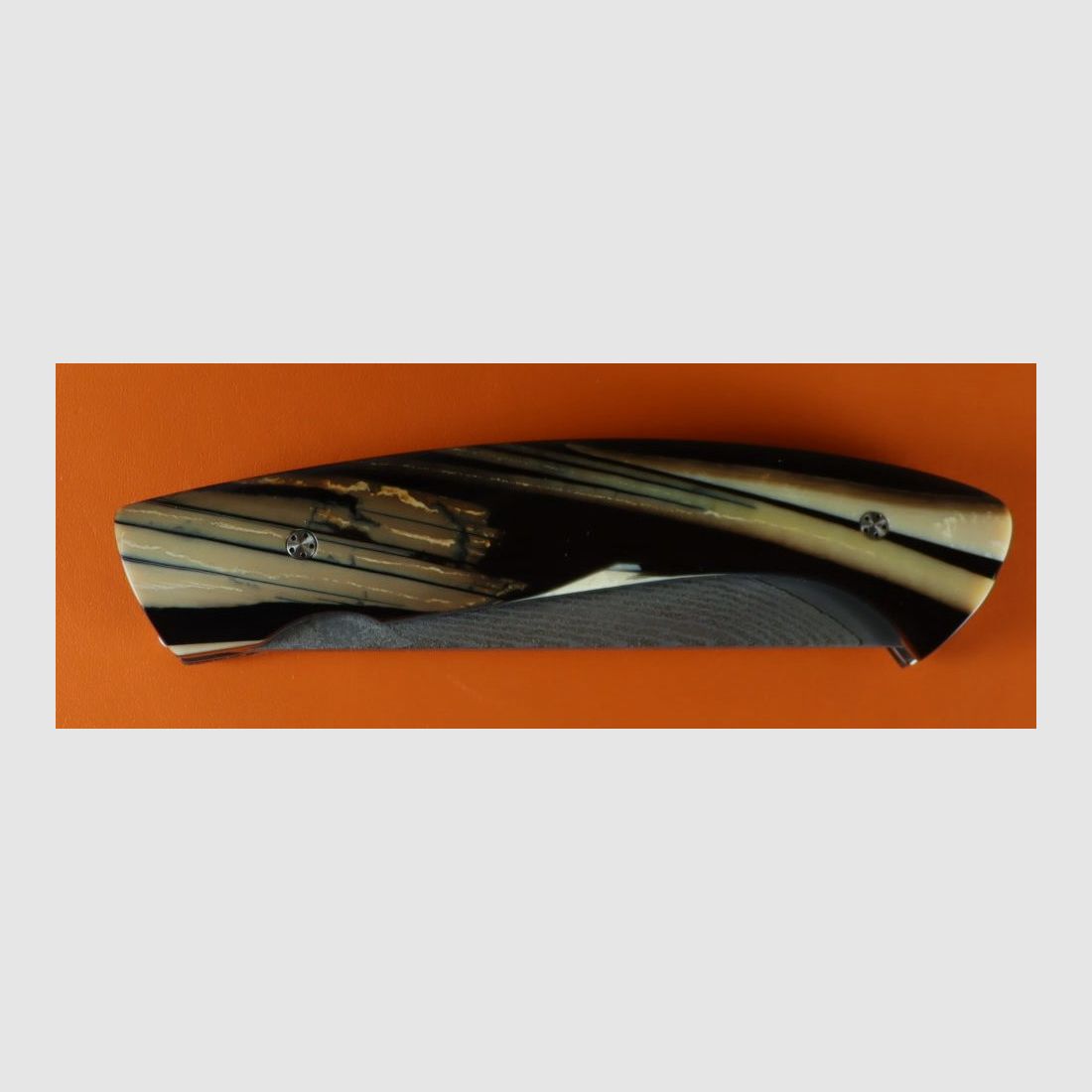 Couteau pulpe de mammouth lame damas VG10, image 4 sur 4