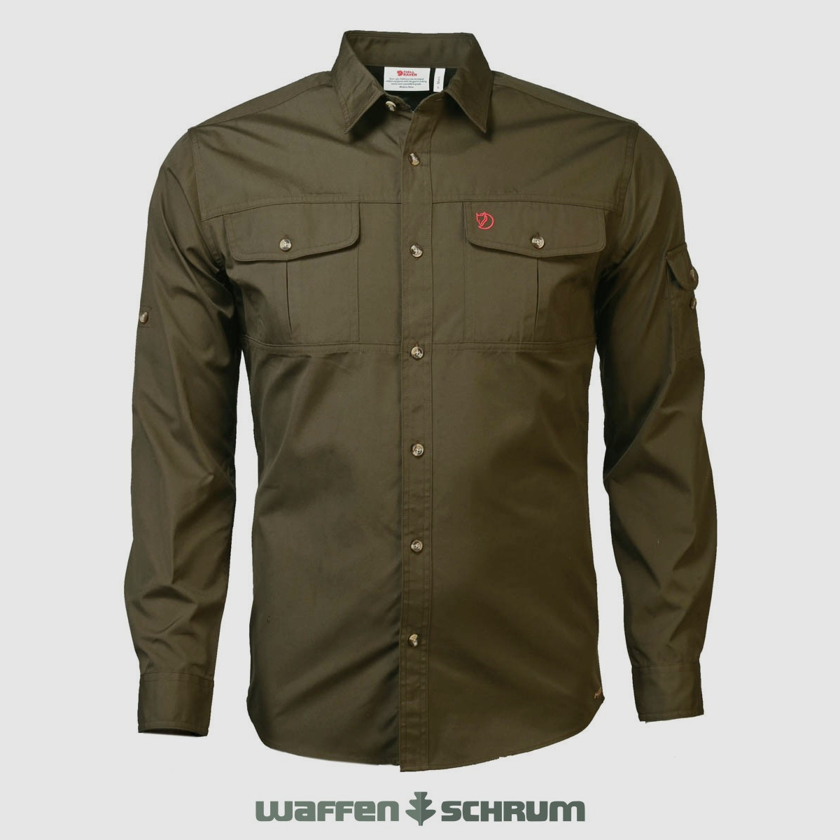Camisa Fjällräven Singi Trekking Verde Oliva Oscuro