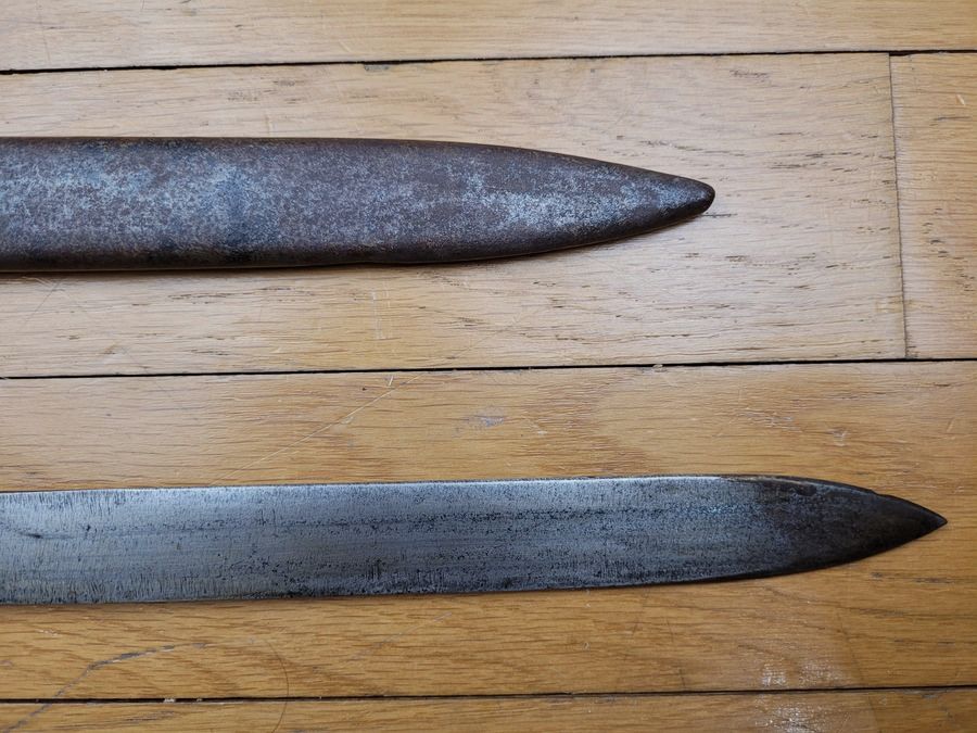 Seltene österreichische Notfall-Ersatzbajonett – Steyr-Gewehr 1895 – selten auch mit Ersatzscheide – TBE+, Bild 5 von 13