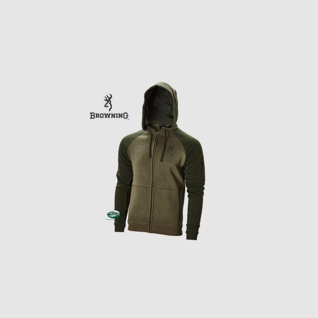 BROWNING Sweatshirt Snapshot Two Tones grün