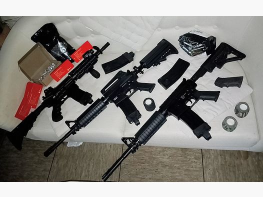 Coleccionista 3 pcs. Set .43 RAM 32r r32 Sturmgewehr 1R Gewehr Umarex CO2 aire comprimido Set montaje láser conjunto