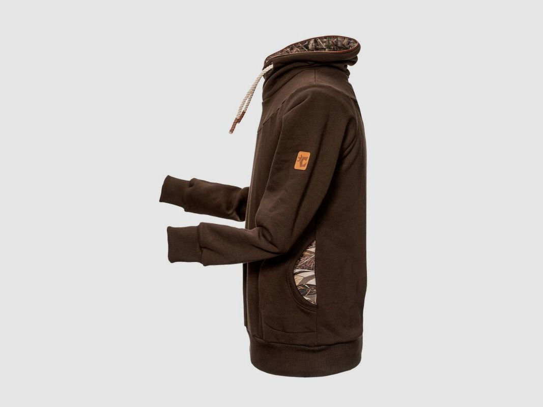 Camokönig Lieblingshoody Damenhoody braun