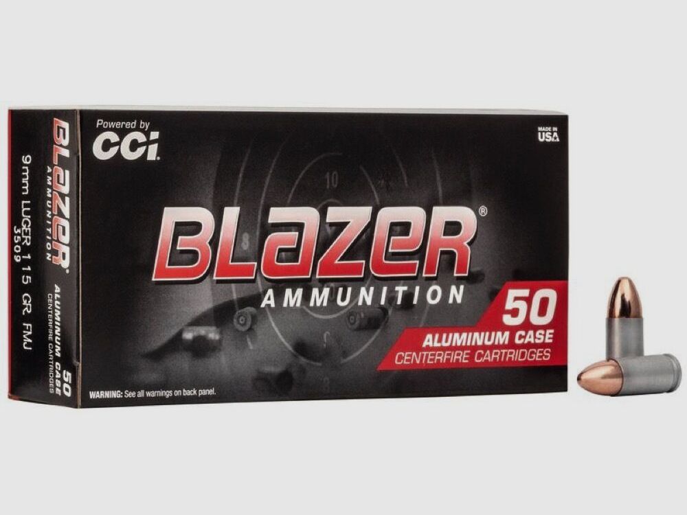 CCI Blazer FMJ 115grs 50St 9mmLuger