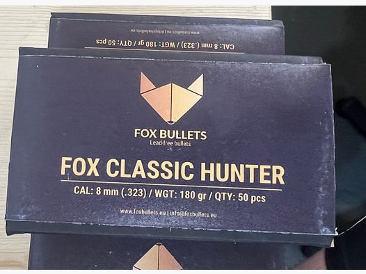 Classic Hunter bullets 150 pieces lead-free 8mm / .323 / 180 g.