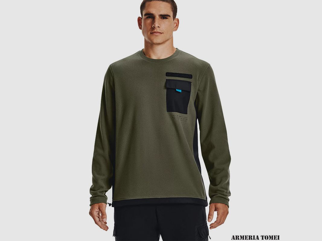 UNDER ARMOUR – MEN – COLDGEAR® INFRARED UTILITY Shirt Marine OD Green / Black – 390, image 3 of 4