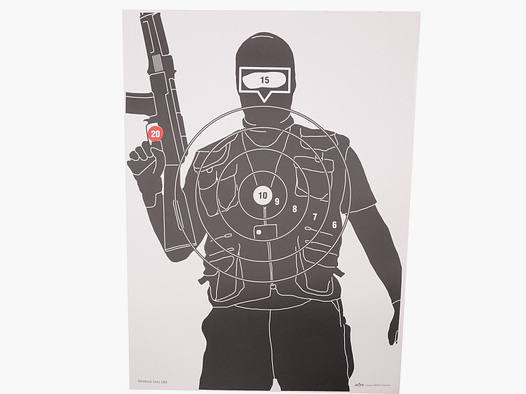 Blanco terrorista, 5 unidades.