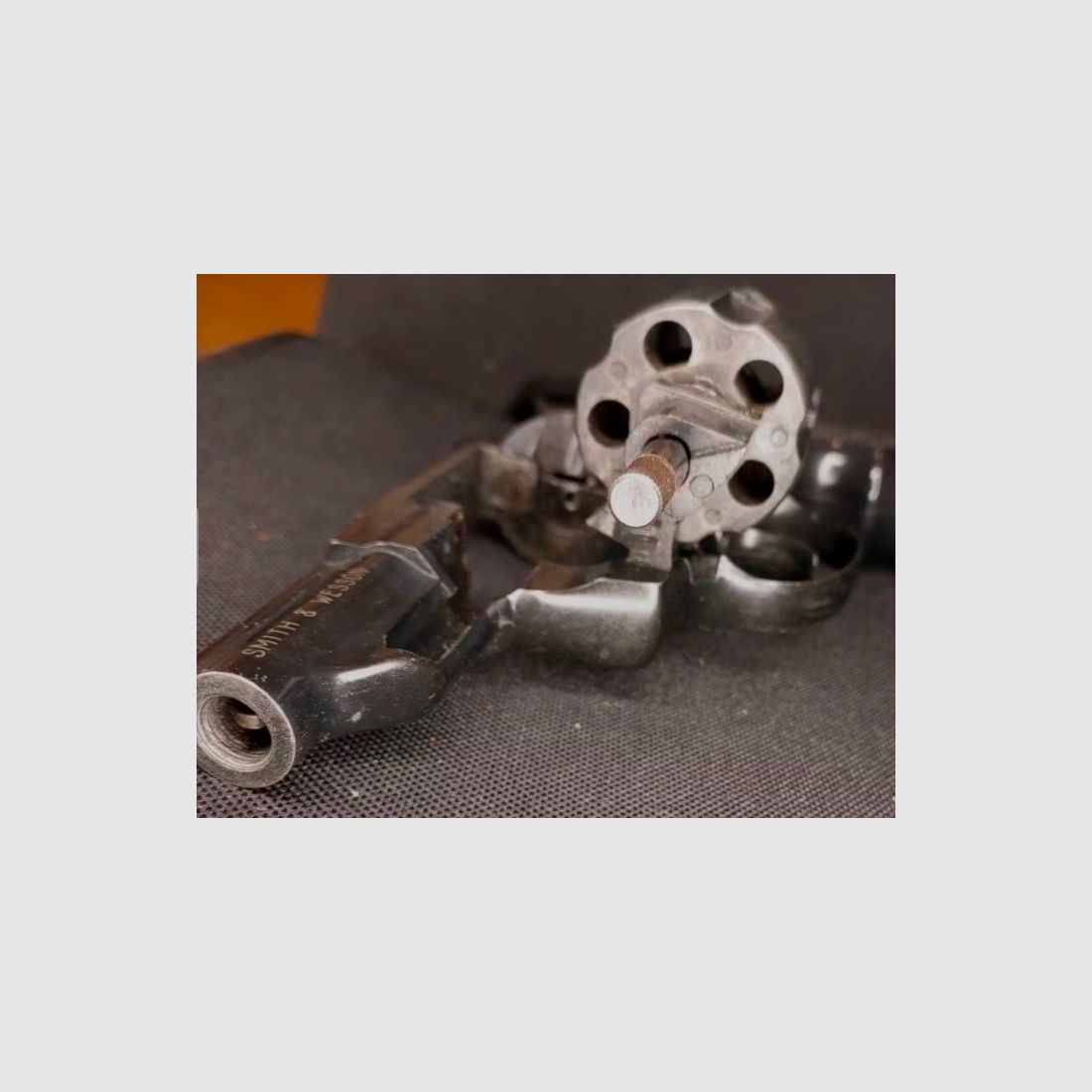 Smith & Wesson Combat blank firing revolver caliber 9mm R.K. blued (PTB 607) S&W Special Combat