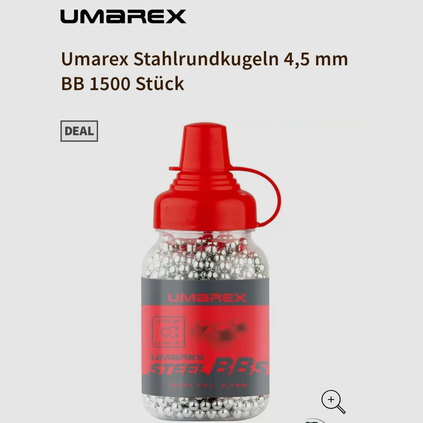 Umarex  Stahlrundkugeln  4,5 mm BB 1500 Stück  Neu !
