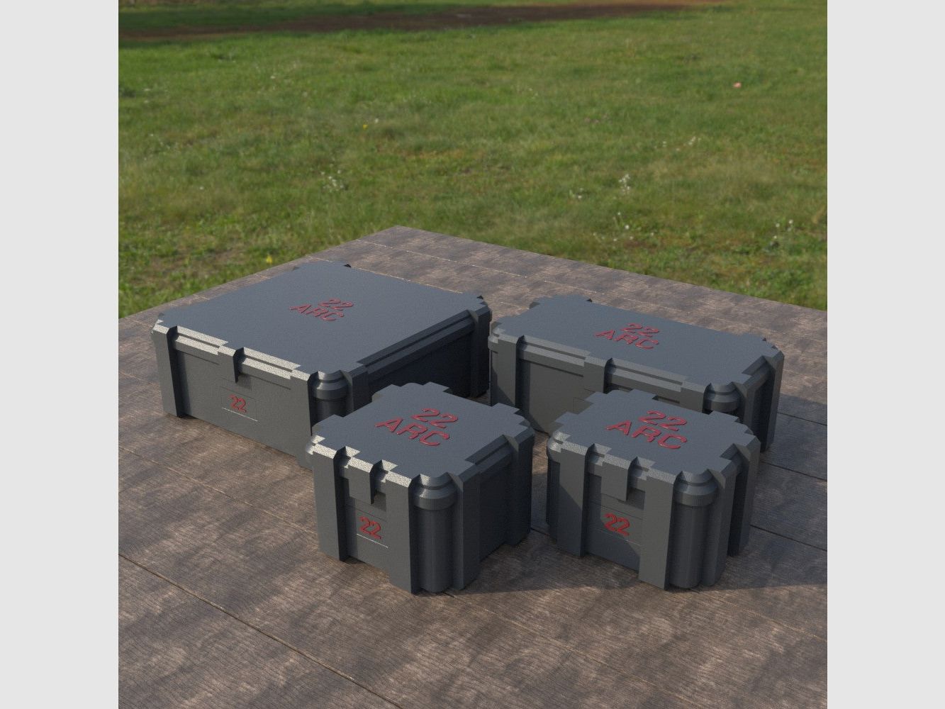 Filamelt Munitionsbox / Ammo Box .22 ARC – Patronenbox ‘Klappdeckel’ – 20 / 25 / 50 / 100 Runden