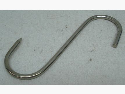 Ganchos en acero inoxidable hasta 45 kg - Grosor: 5 mm, Longitud: 14 cm