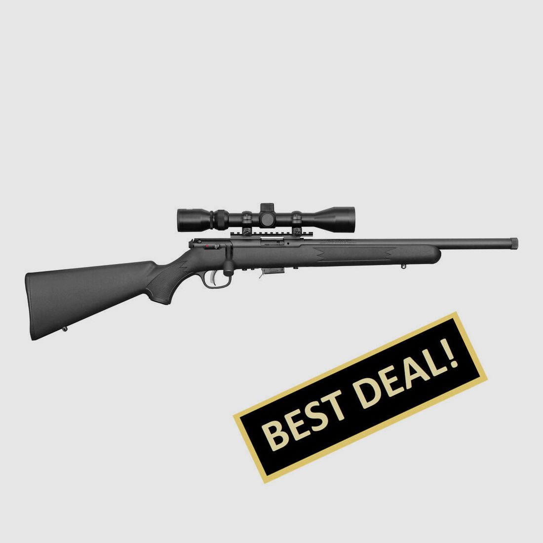 Savage 93R17 FVXP-SR .17 HMR 16,5"/42CM 1/2"-28 met richtkijker 3-9X40