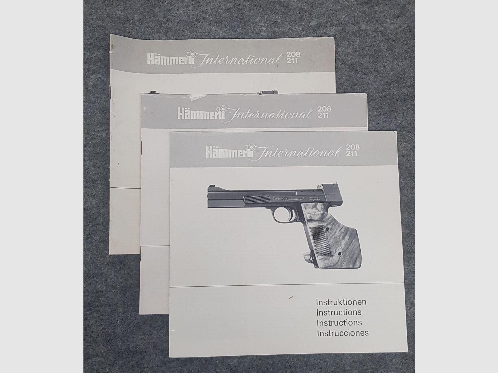 Hämmerli  Mod. 150  208  215  280  Beschreibung Bedienungsanleitung Luftpistole Luftgewehr KK Gewehr Co2 Pistole siehe Beschreibung. Preis ab