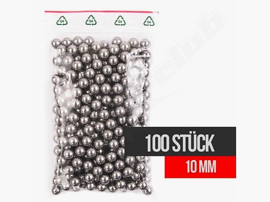 shoot-club GmbH 100 stalen ballen voor katapulten / kal. 10 mm / 4,1