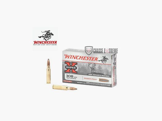 20 Munitions WINCHESTER cal 308 Win 180gr Power Point