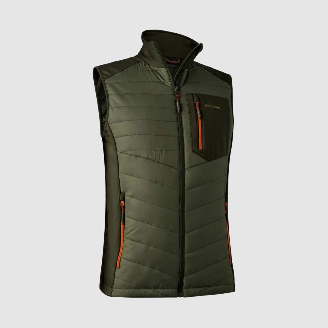 Chamois wattierte Weste - Forest Green – Größe: 2XL