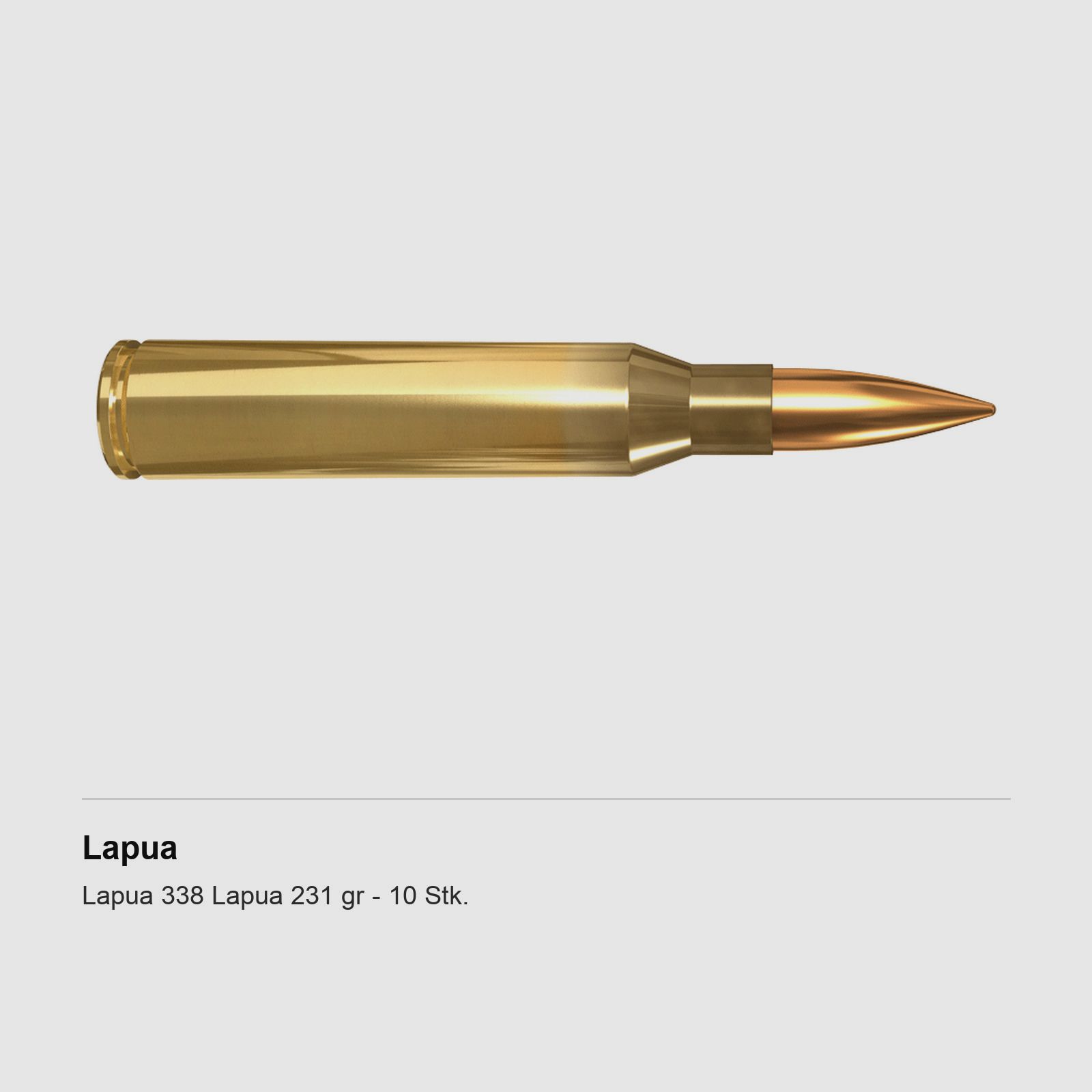 Lapua 338 Lapua 231 gr – 10 Stk.