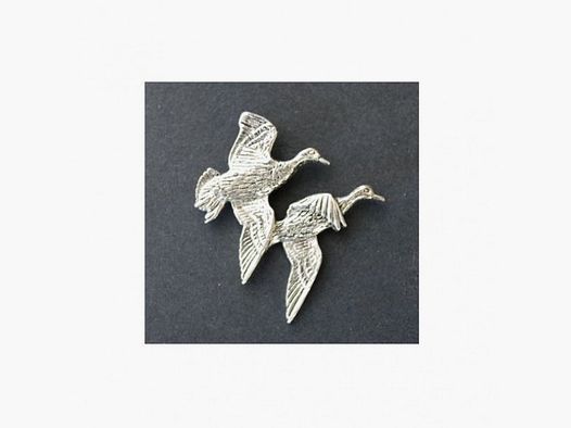 Proloo Pin eend koppel metaal handgemaakt 3-4 cm geschenk Engeland