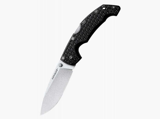 Cold Steel Voyager Large Taschenmesser, Drop Point, Glatte Schneide, AUS 10A