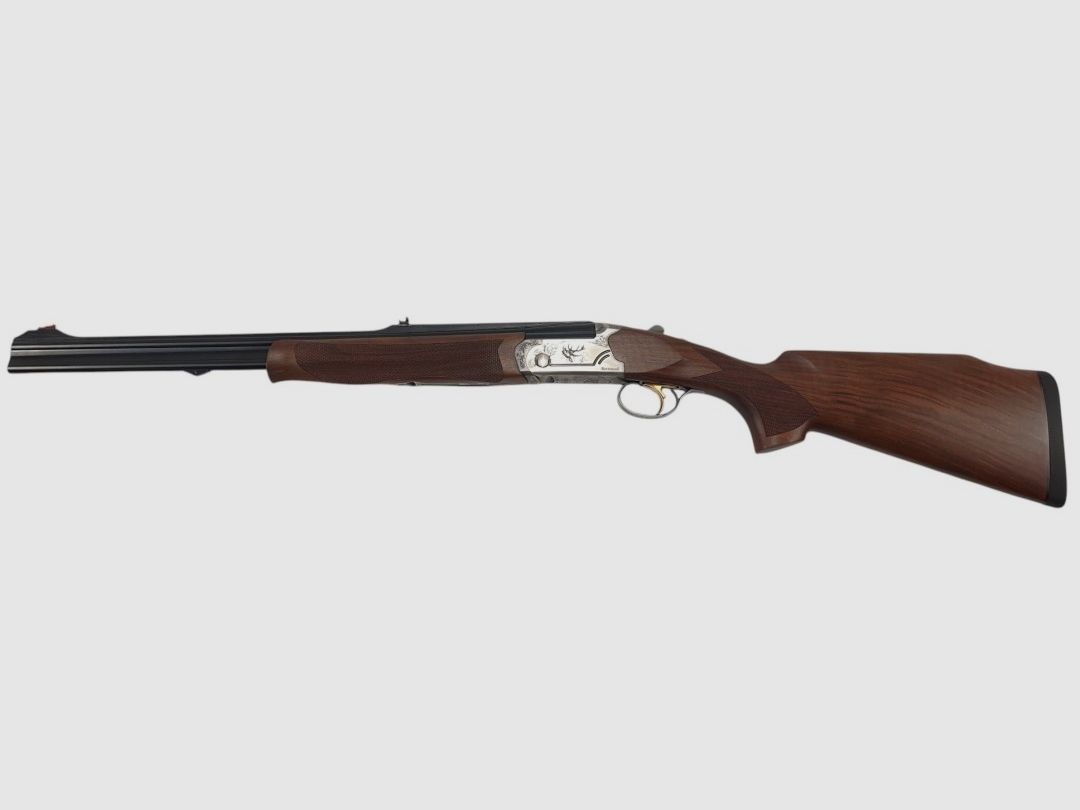 Bockdoppelflinte Stahl Bettinsoli Keiler graviert Kal. 8x57JRS Lauf 55cm, Bild 2 von 9