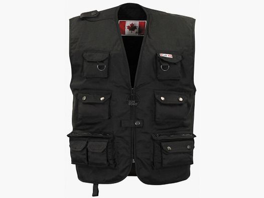 Outdoor Weste, schwarz, schwere Ausfhrung - Gre: XXXL
