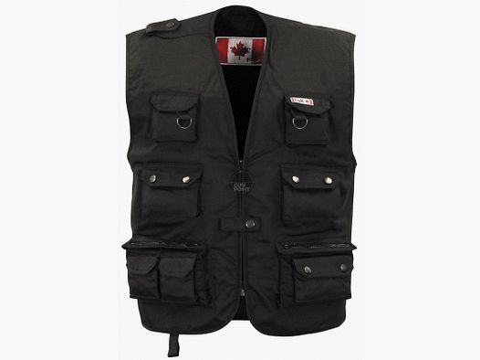 Outdoor vest, black, heavy version - Size: XXXL