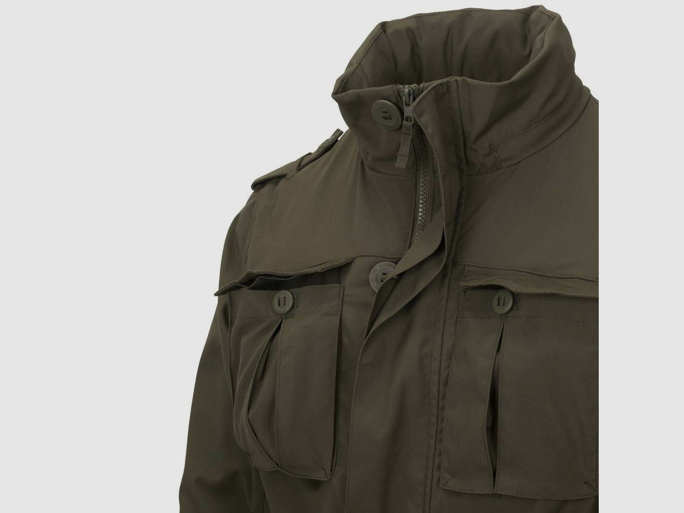 HELIKON-TEX M65 COVERT JACKE TAIGA GREEN - SCHWARZ